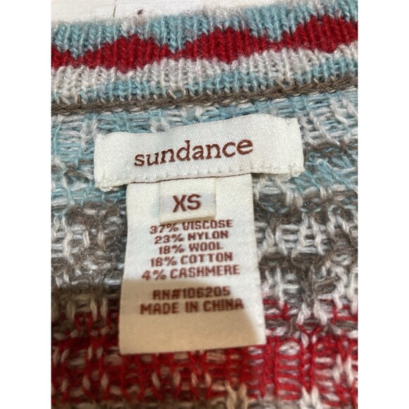 Sundance Catalog Wool Cashmere Sweater Cardigan Womens Faire Isle XS - Picture 3 of 8